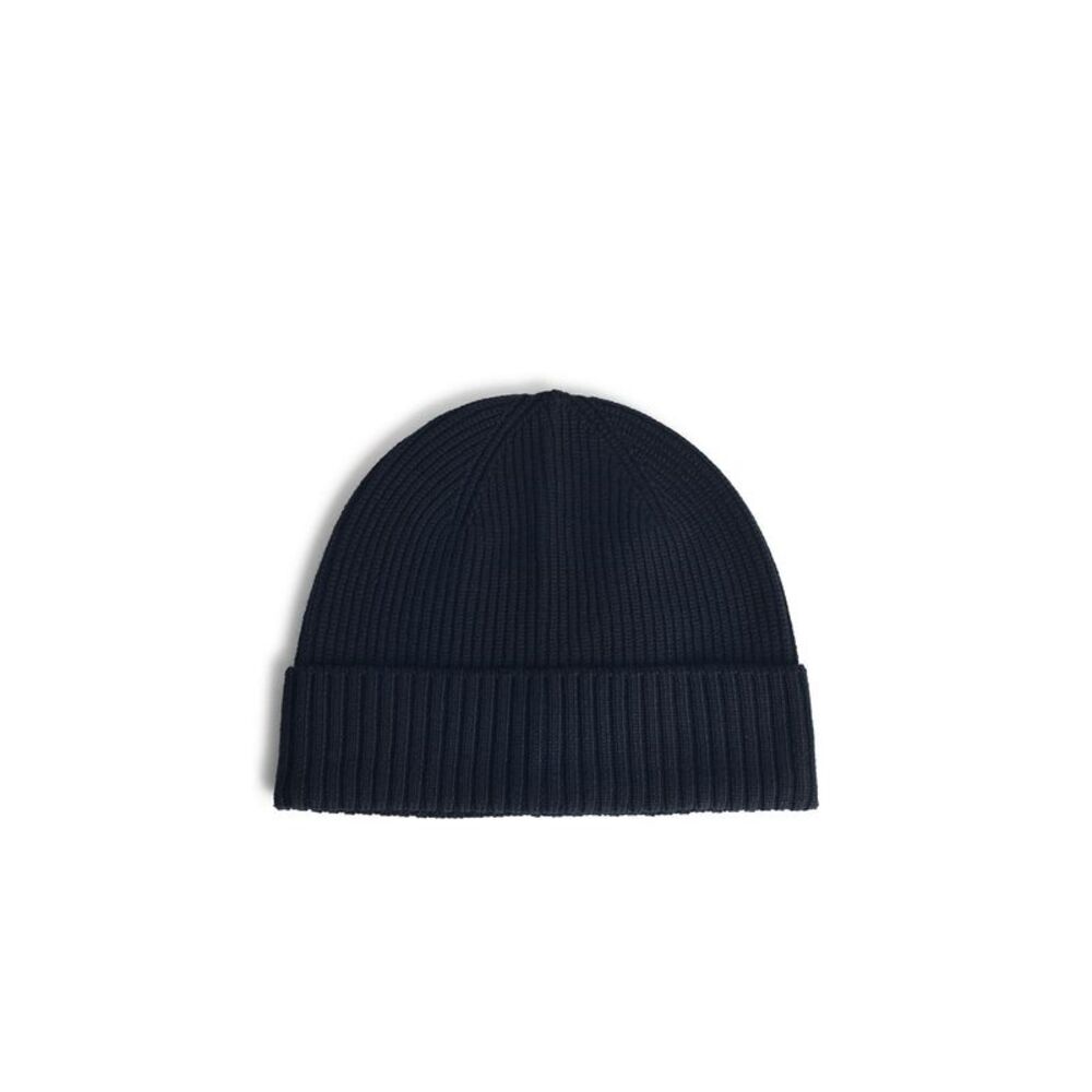 Seven Gauge Midnight Blue Wool Beanie Men
